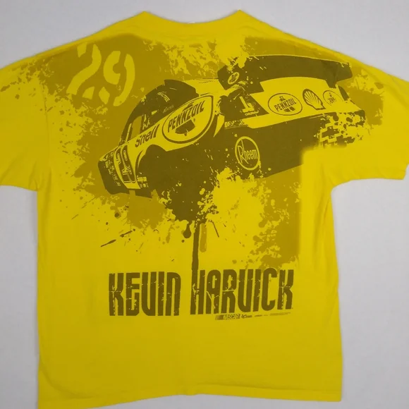 Vintage Chase Authentics Nascar Kevin Harvick Graphic T Shirt 2X - Picture 3 of 8
